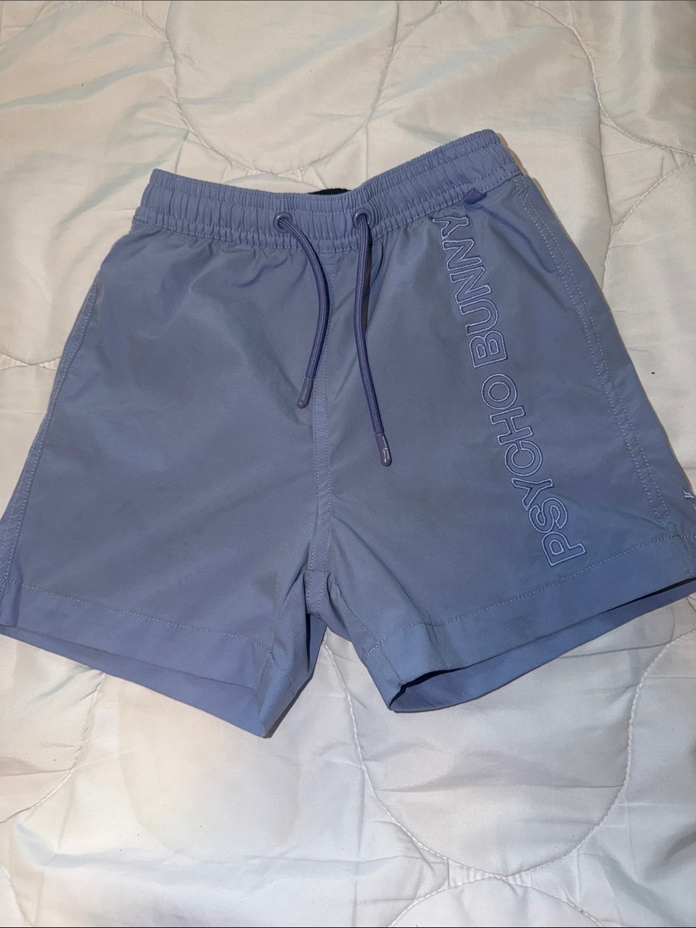 Psycho Bunny Blue Drawstring Athletic Shorts